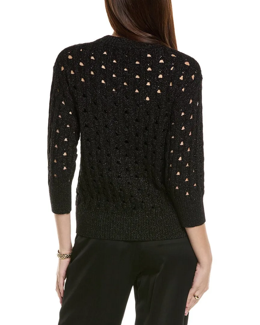St. John Rib Crochet Sweater