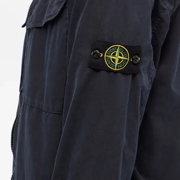 Stone Island Navy Double Pocket Overshirt