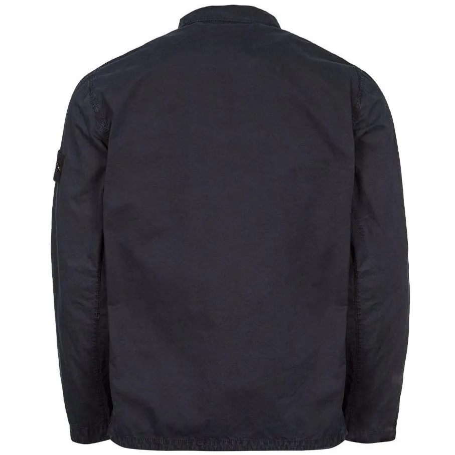 Stone Island Navy Double Pocket Overshirt