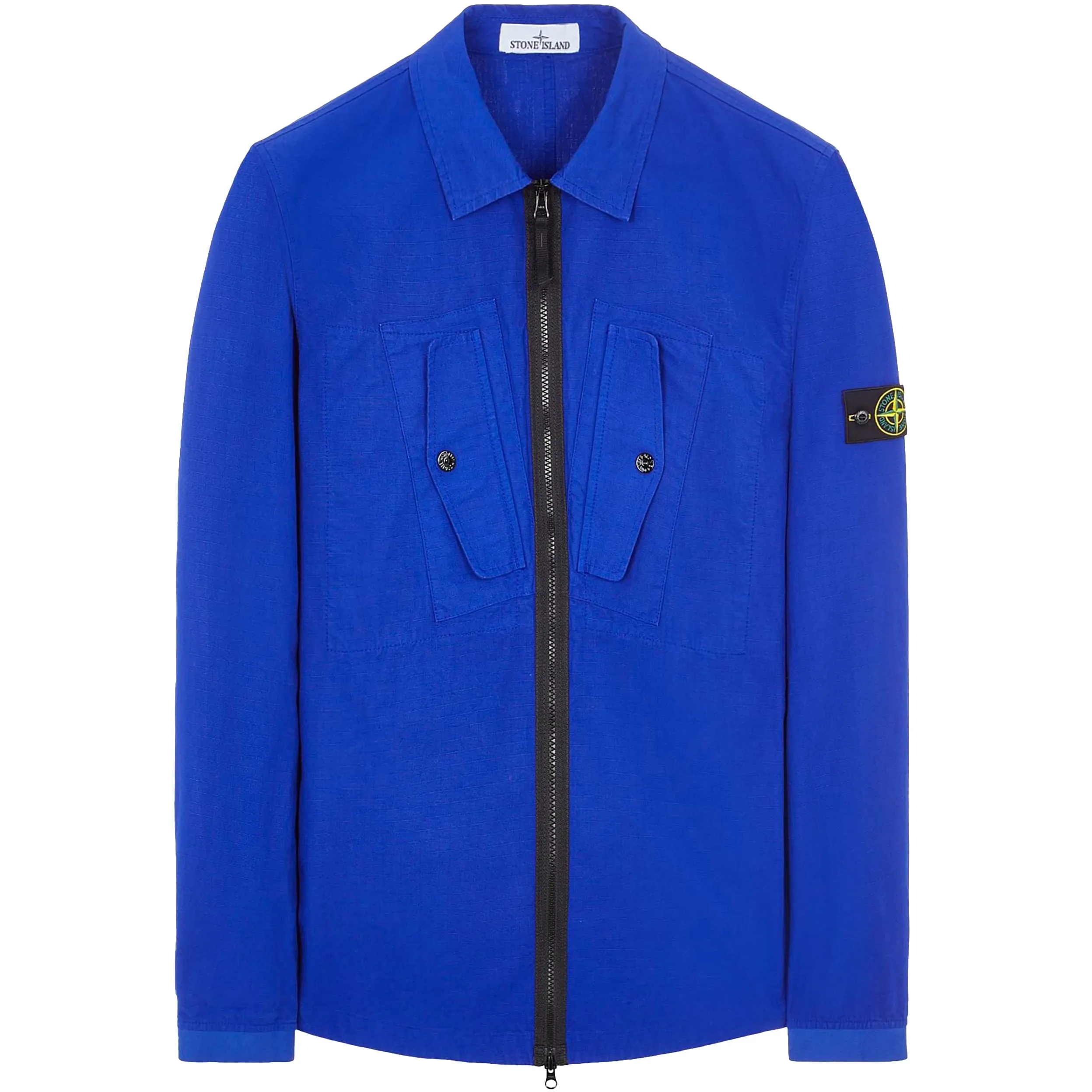 Stone Island Ripstop Cotton Zipped Overshirt