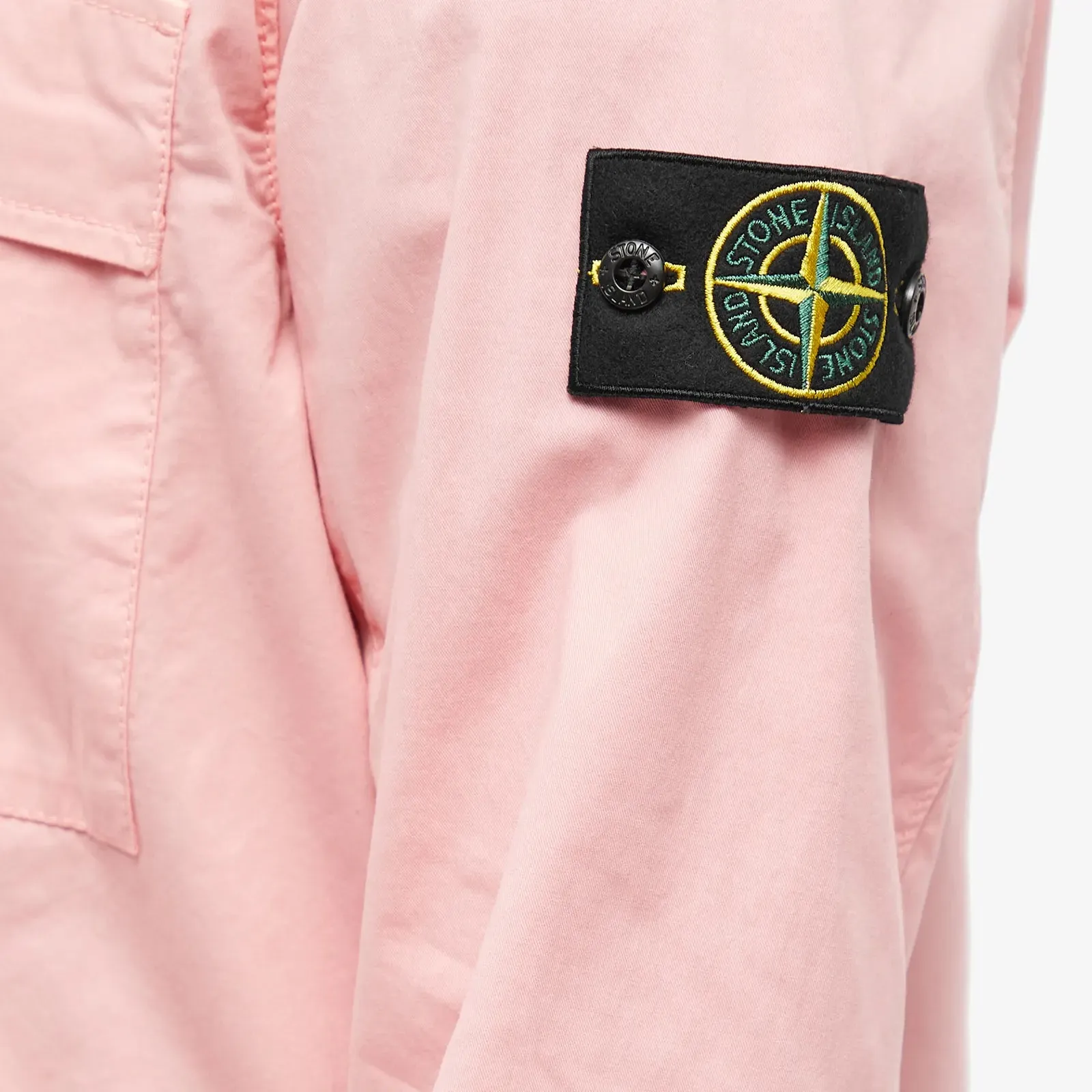 Stone Island Supima Cotton Twill Zip Overshirt
