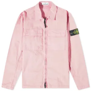 Stone Island Supima Cotton Twill Zip Overshirt
