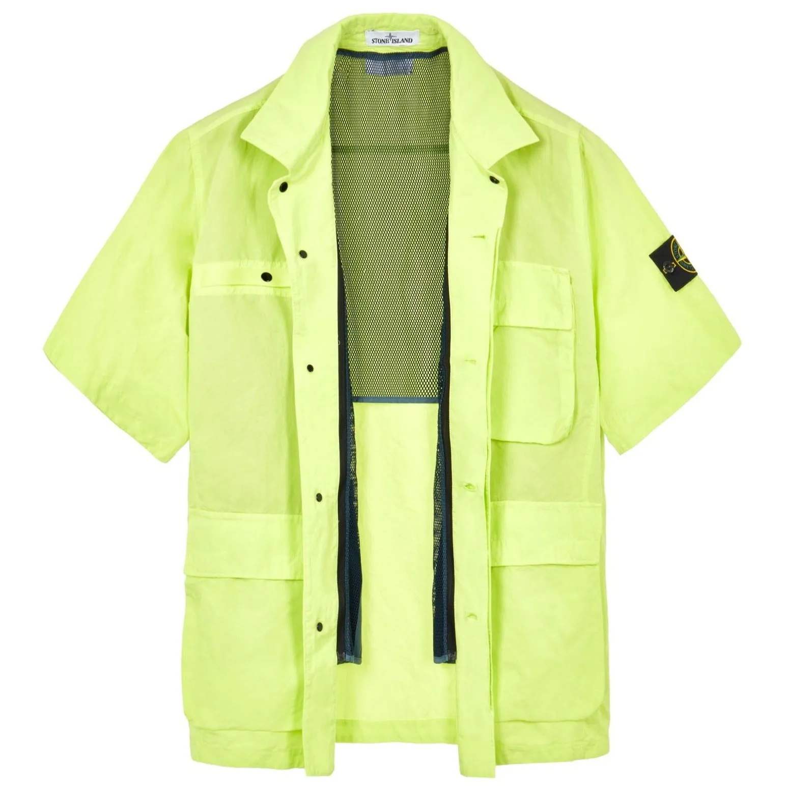 Stone Island Tela Cotone Short Sleeve Shirt