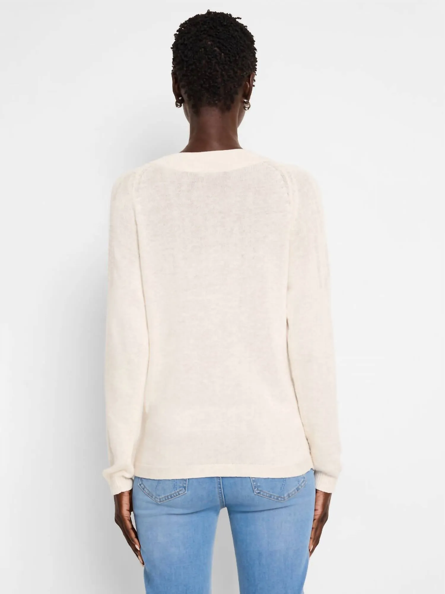 Subtle Shine Sweater In Classic Cream