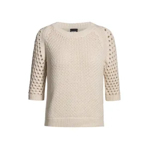 Sweater with mixed knits