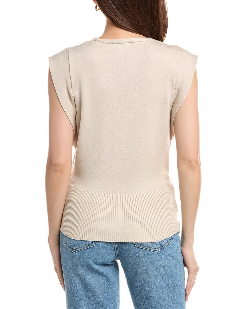 T Tahari Extended Shoulder Sweater