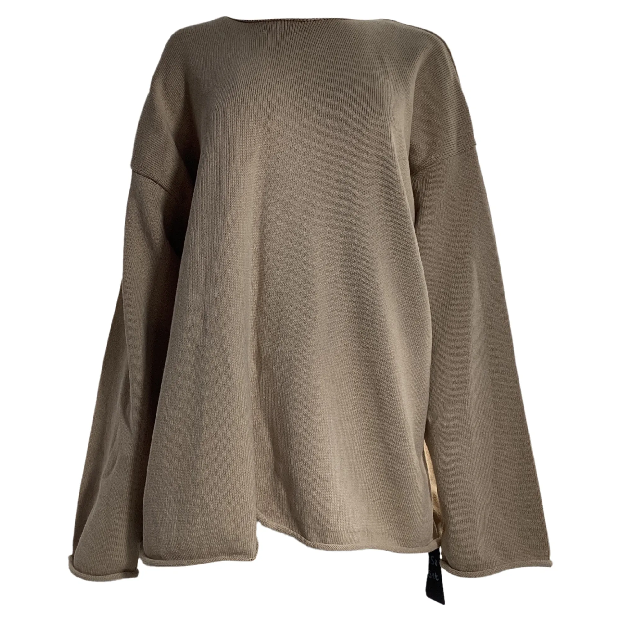 The Row Oversized Sweater in Brown Cotton
