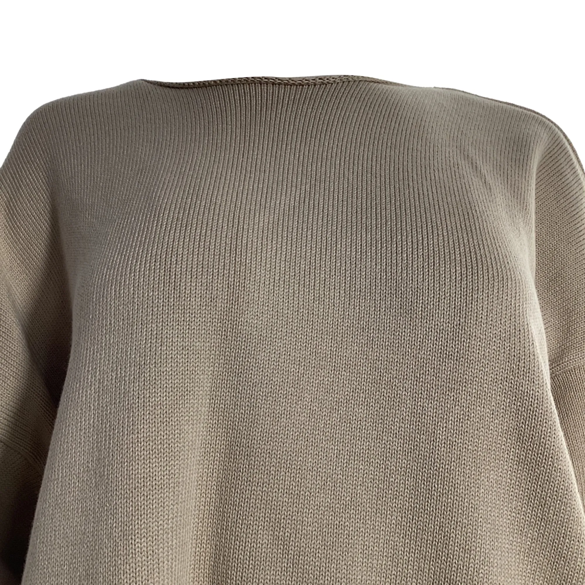 The Row Oversized Sweater in Brown Cotton