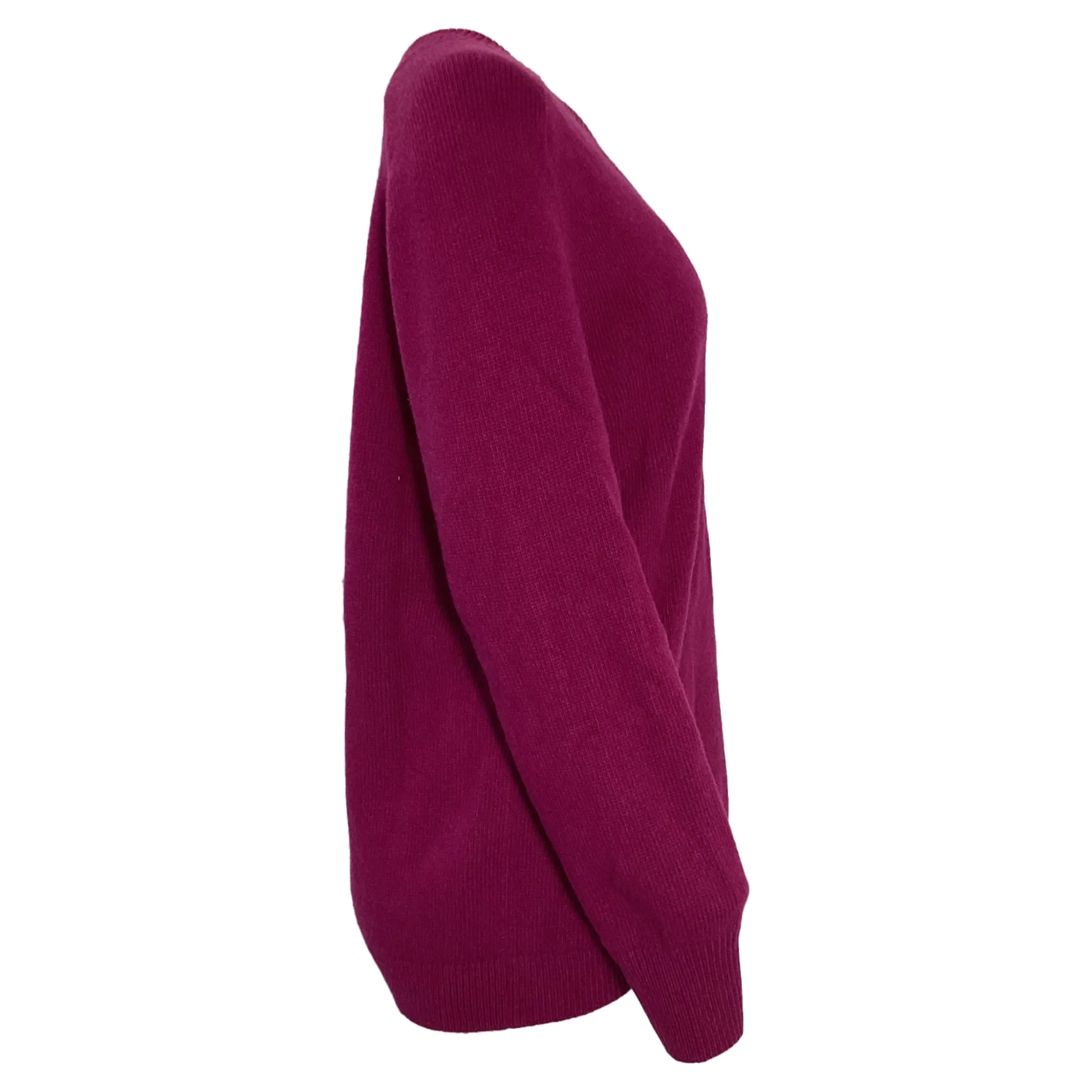 Theory Fine Knit Sweater in Purple Wool
