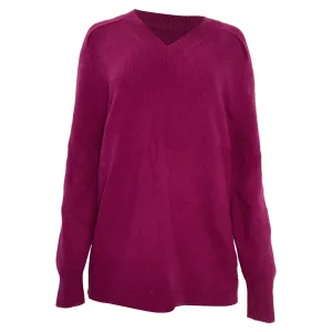 Theory Fine Knit Sweater in Purple Wool