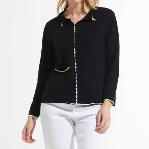 Thread Detail Sweater In Black