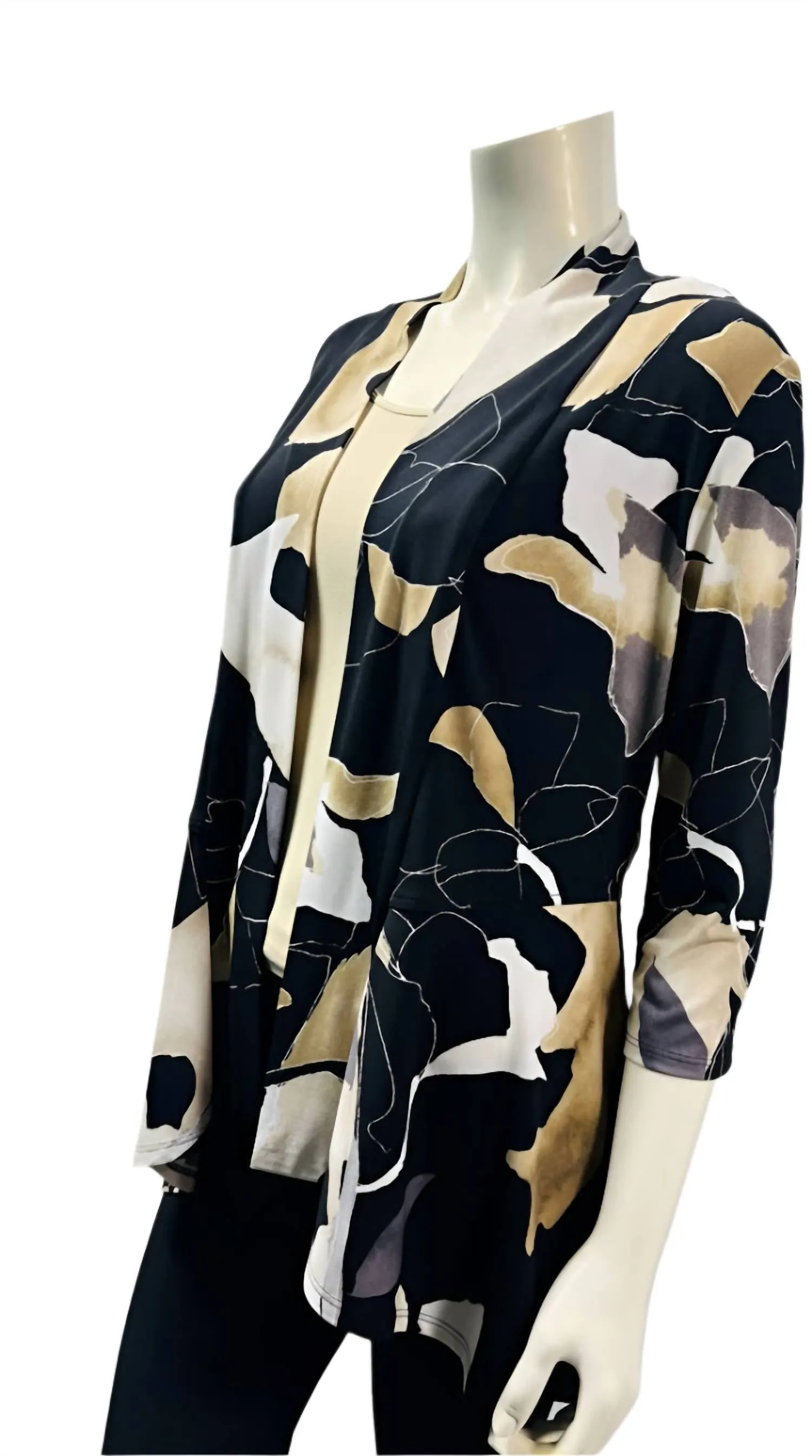 Throw-Over Jacket In Black Multi