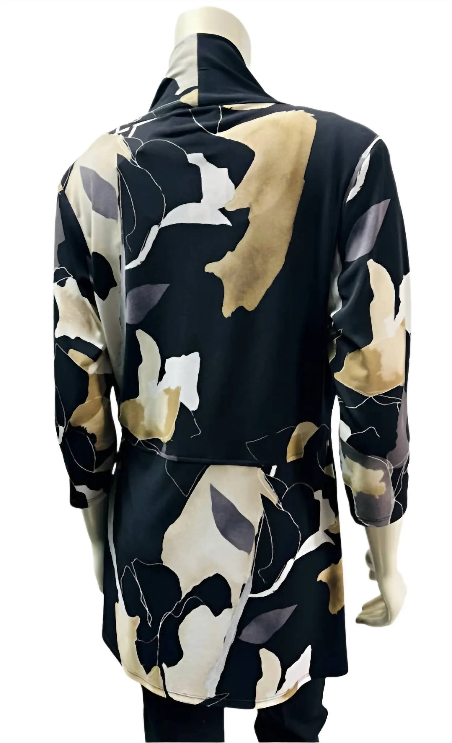 Throw-Over Jacket In Black Multi
