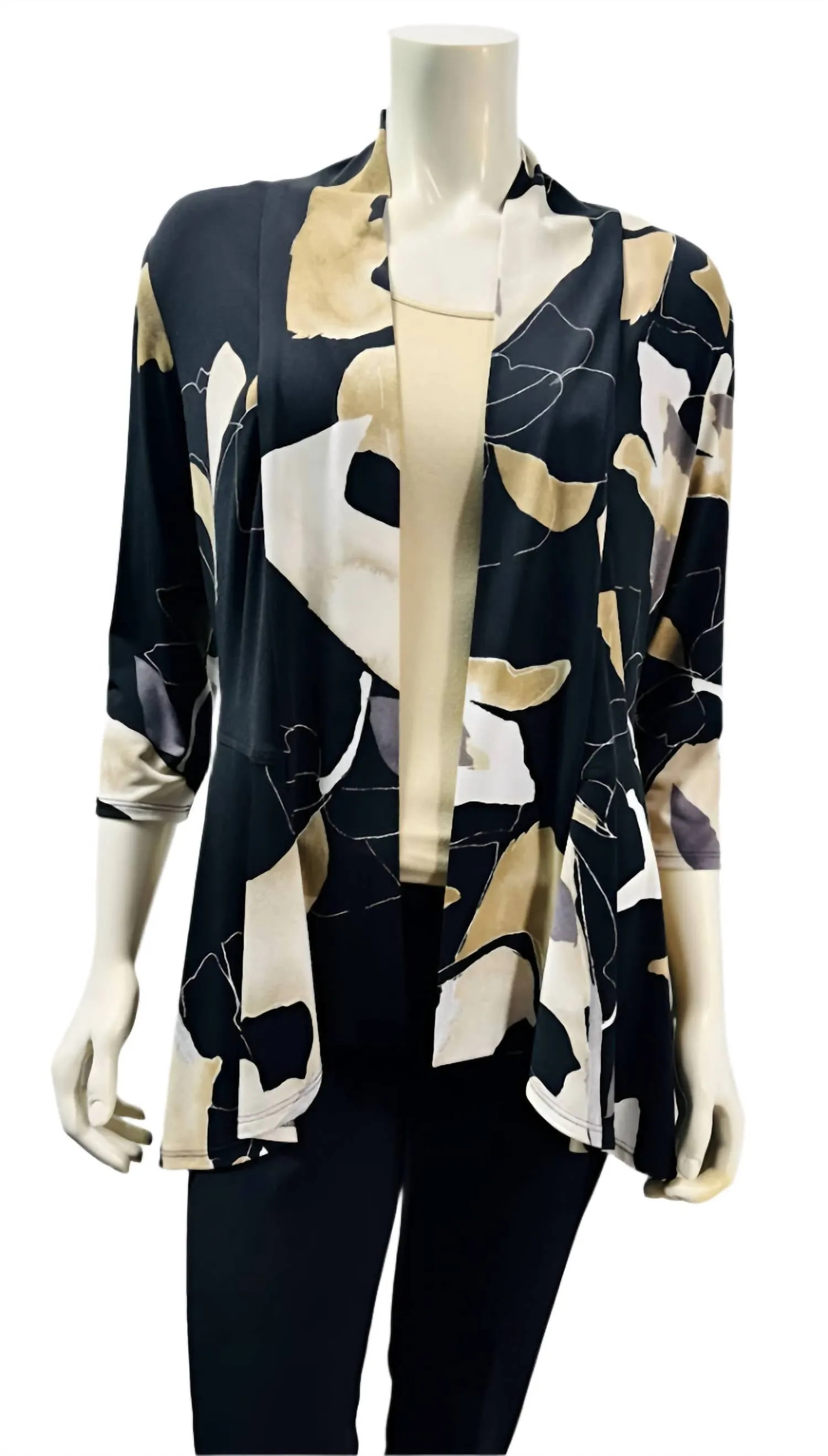 Throw-Over Jacket In Black Multi