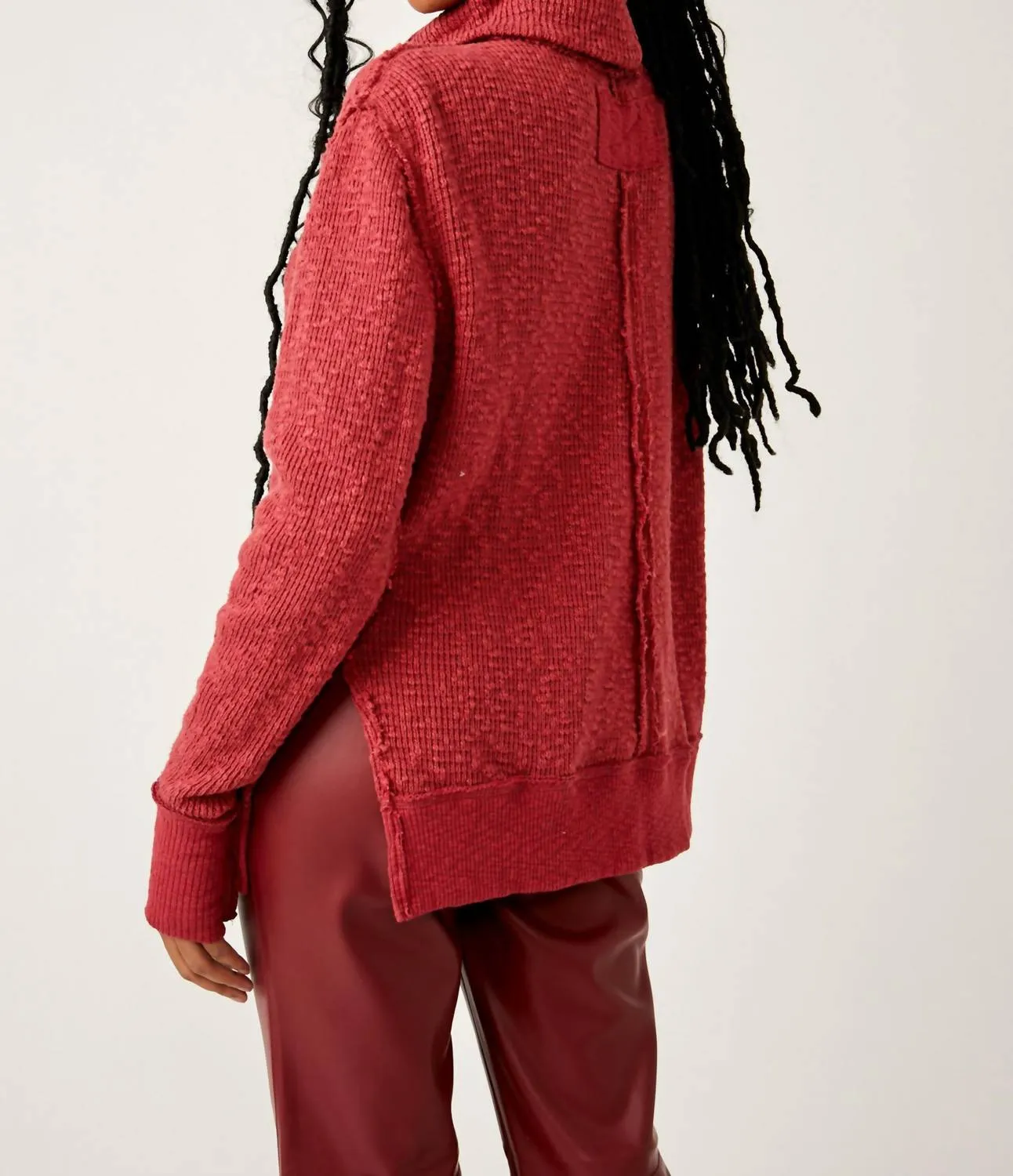 Tommy Turtleneck Sweater In Blended Berry
