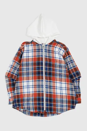Unisex Rework Hooded Flannel - M