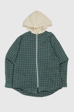 Unisex Rework Hooded Flannel - M