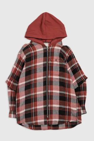 Unisex Rework Hooded Flannel - M
