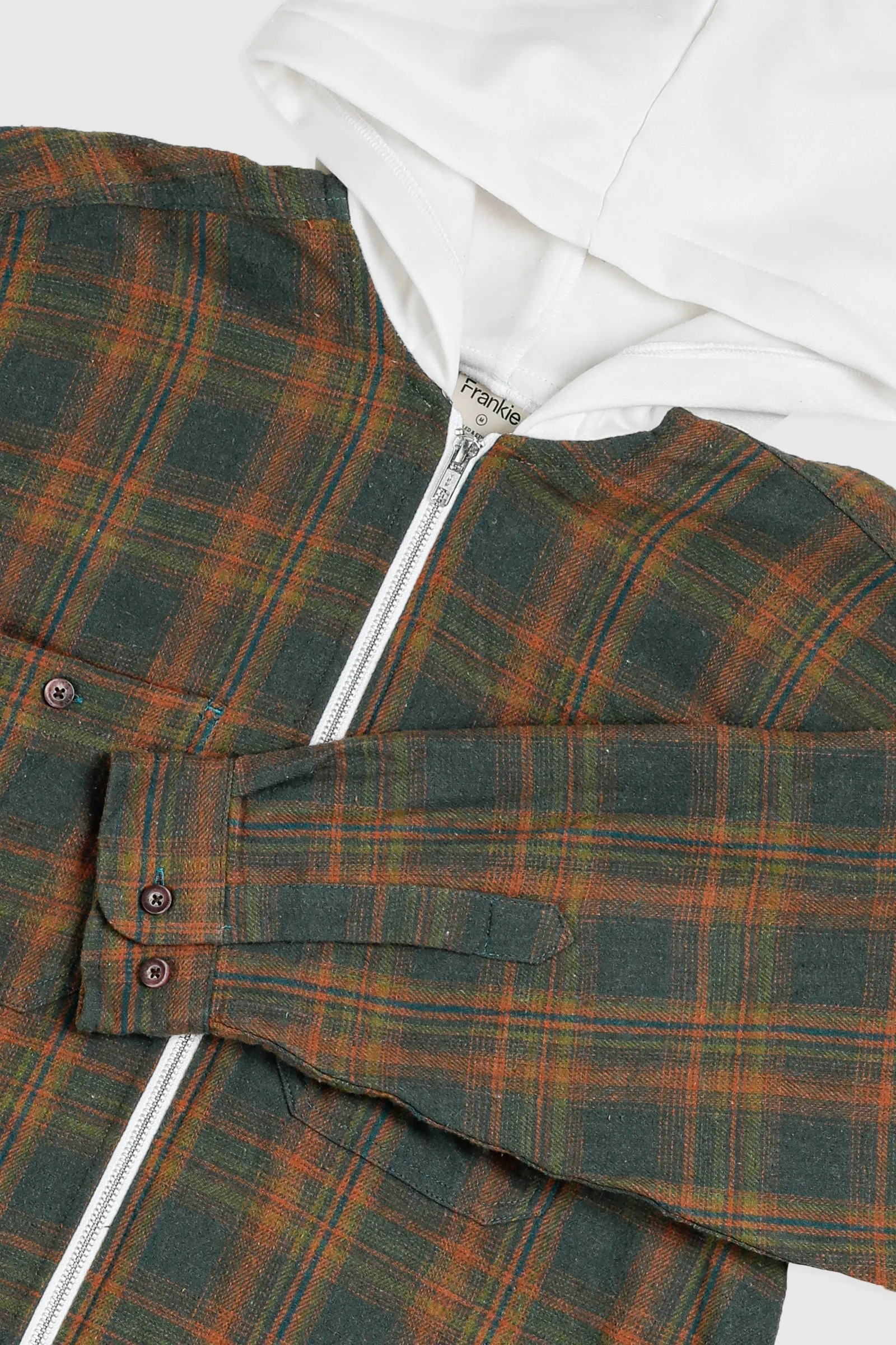 Unisex Rework Hooded Flannel - M