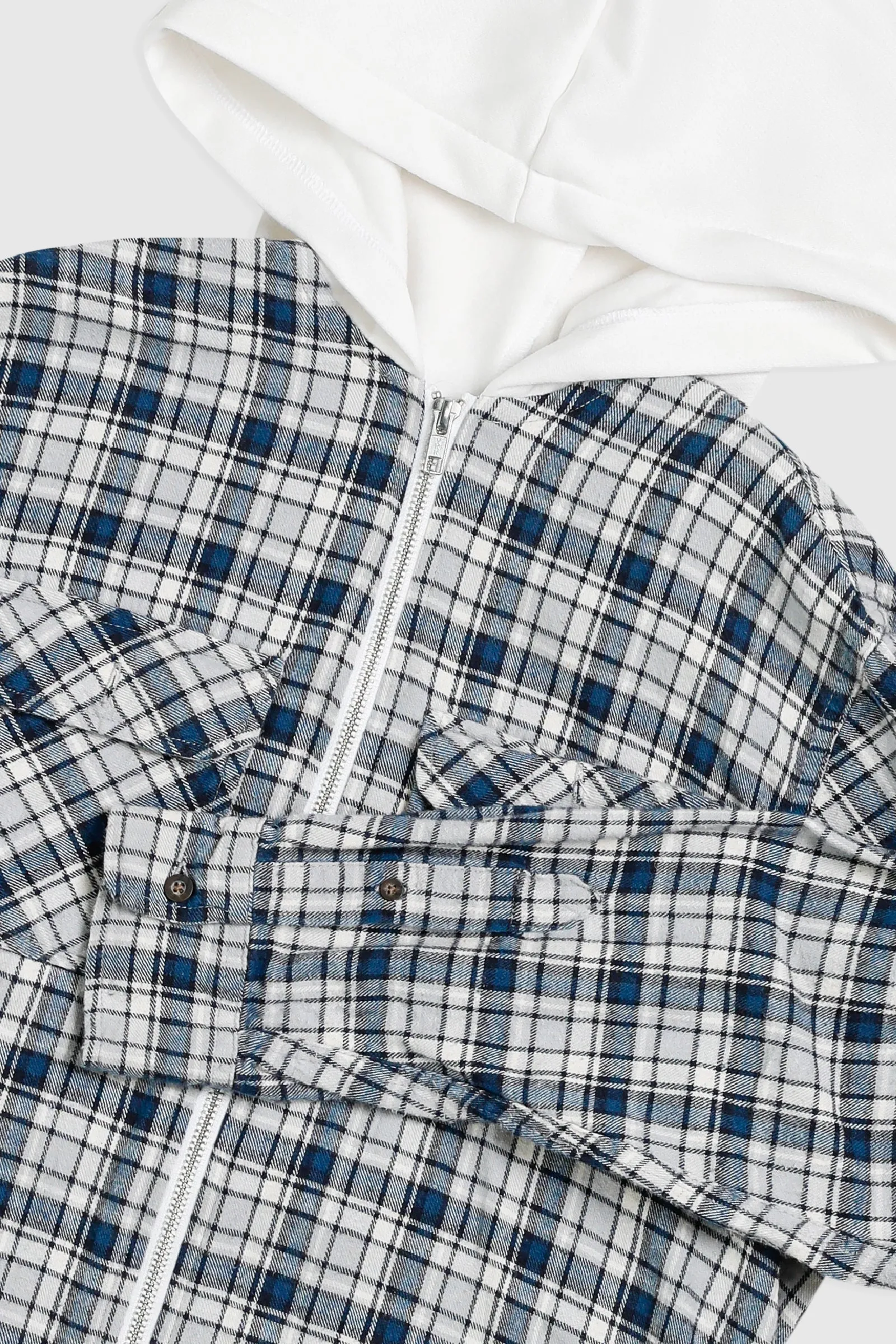 Unisex Rework Hooded Flannel - S