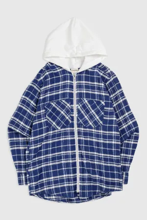 Unisex Rework Hooded Flannel - S