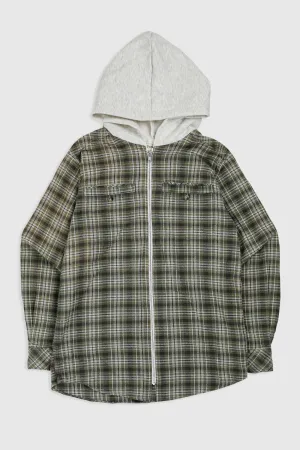 Unisex Rework Hooded Flannel - S