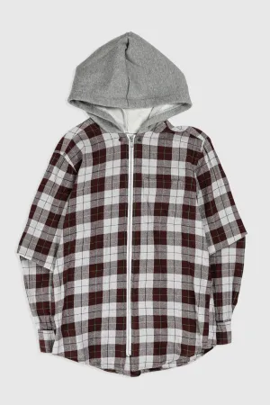 Unisex Rework Hooded Flannel - S