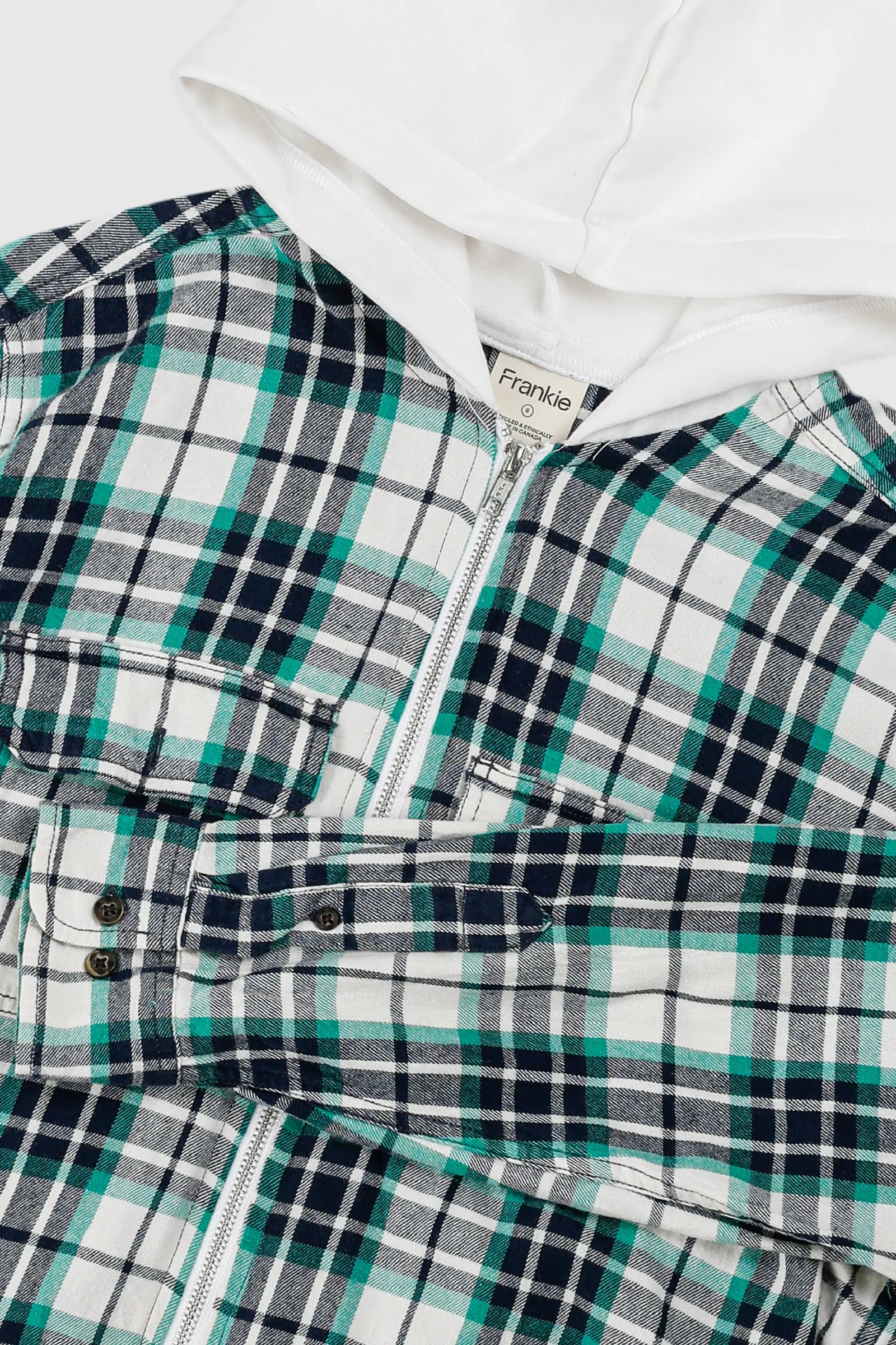 Unisex Rework Hooded Flannel - S