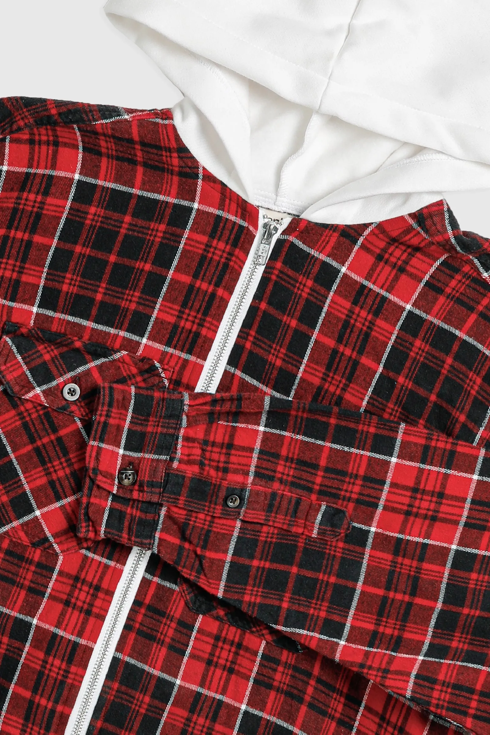 Unisex Rework Hooded Flannel - S