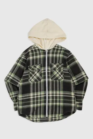 Unisex Rework Hooded Flannel - S
