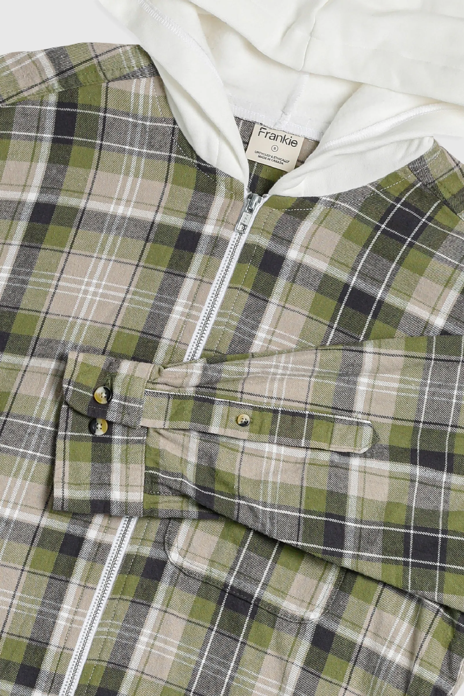 Unisex Rework Hooded Flannel - S