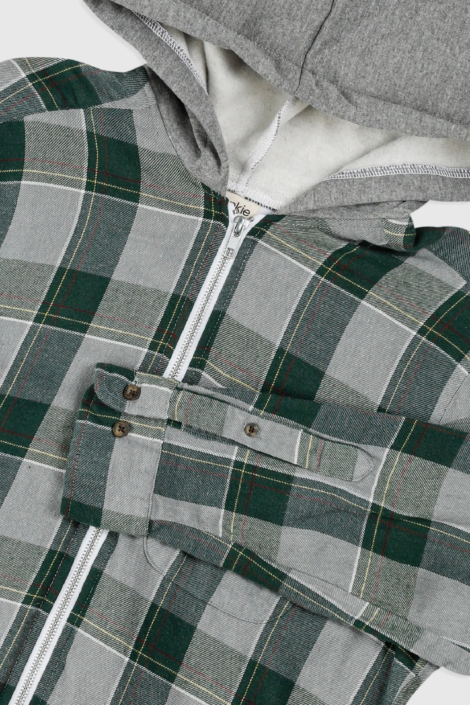 Unisex Rework Hooded Flannel - S