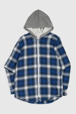 Unisex Rework Hooded Flannel - S