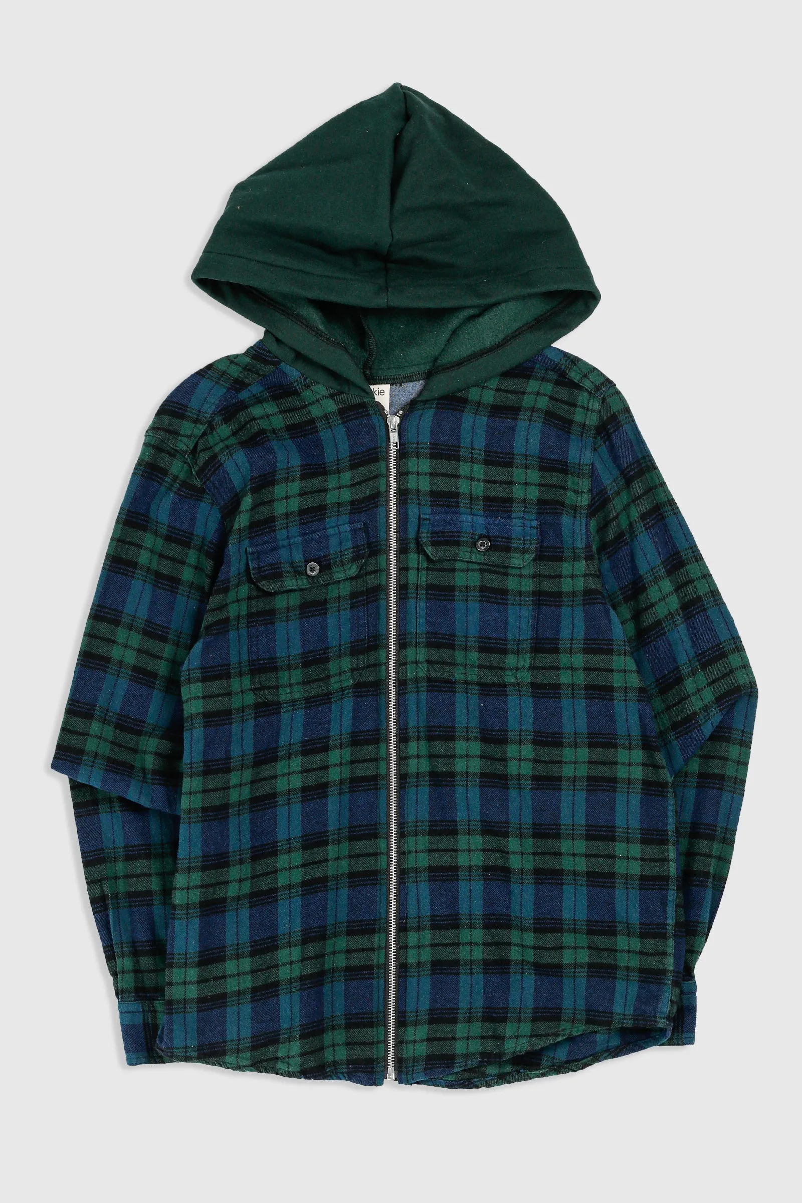 Unisex Rework Hooded Flannel - S