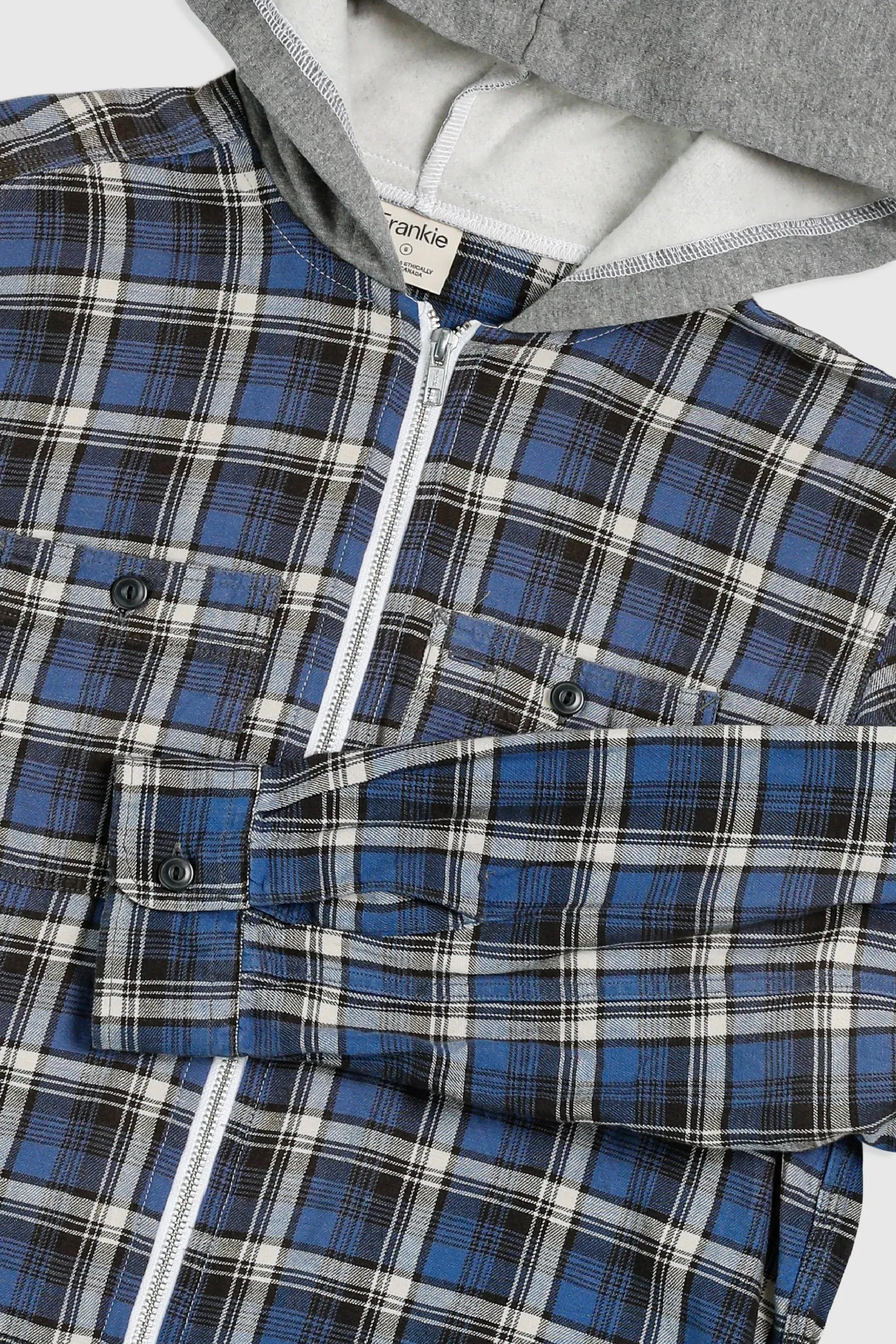 Unisex Rework Hooded Flannel - S
