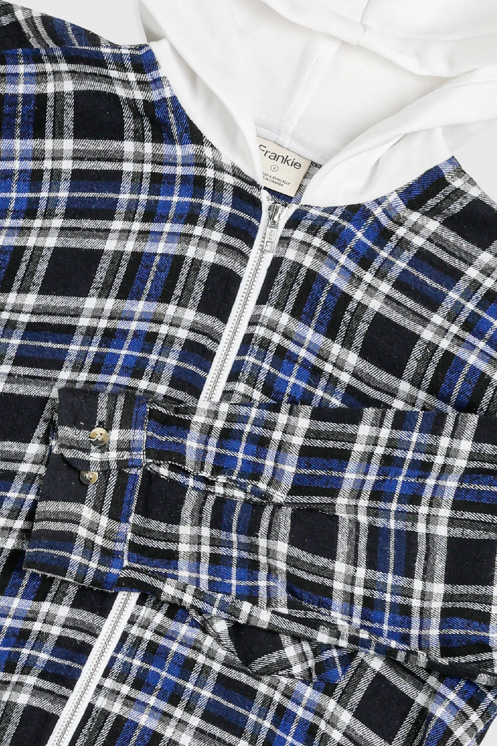 Unisex Rework Hooded Flannel - S