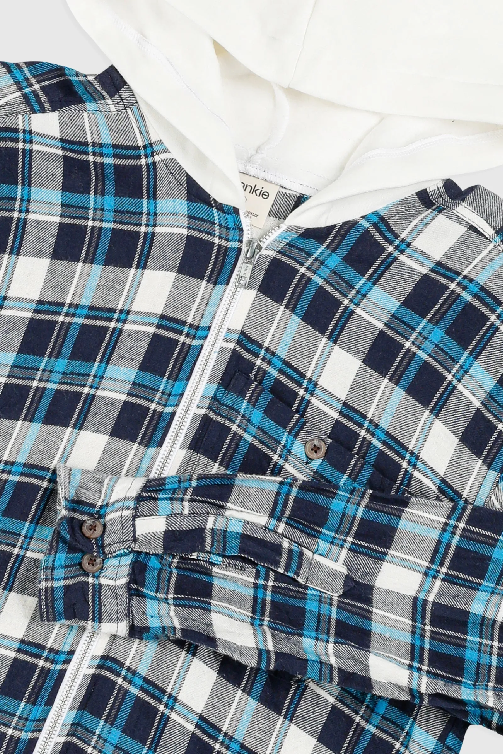 Unisex Rework Hooded Flannel - S