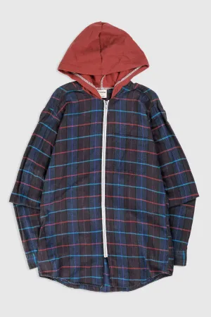 Unisex Rework Hooded Flannel - S