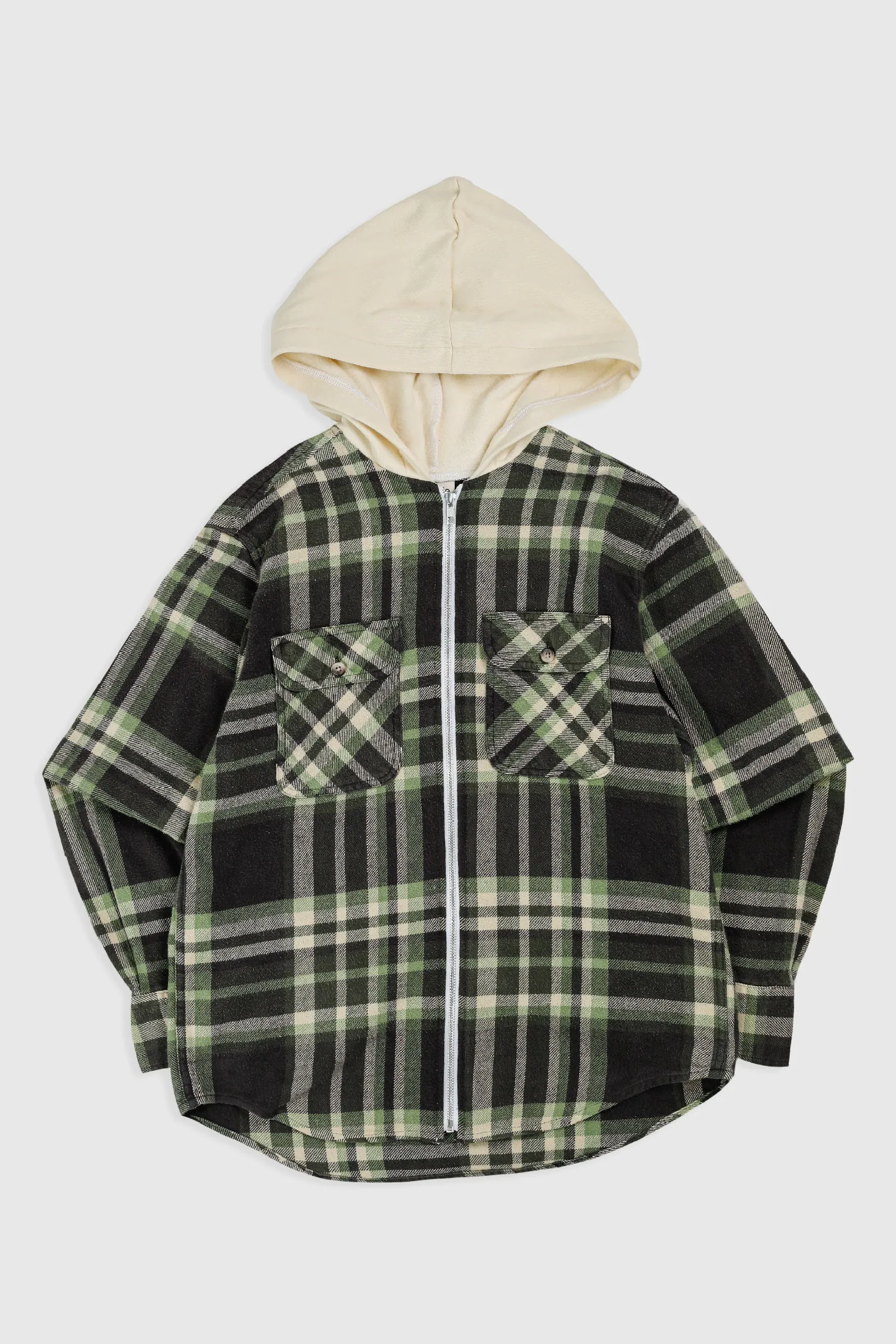 Unisex Rework Hooded Flannel - S