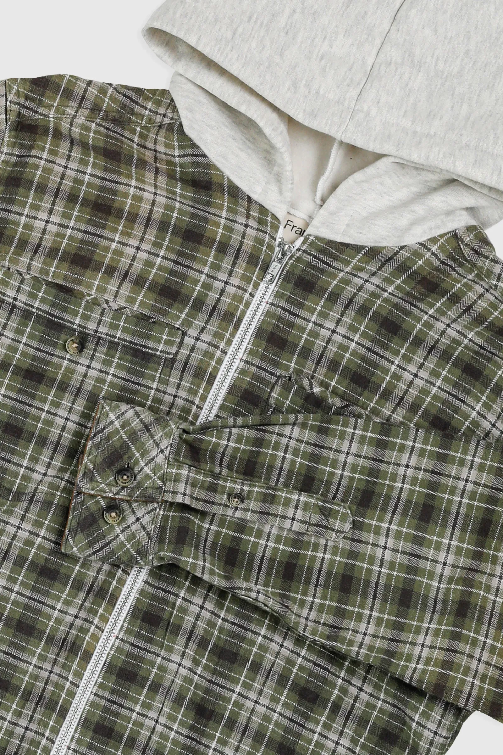Unisex Rework Hooded Flannel - S
