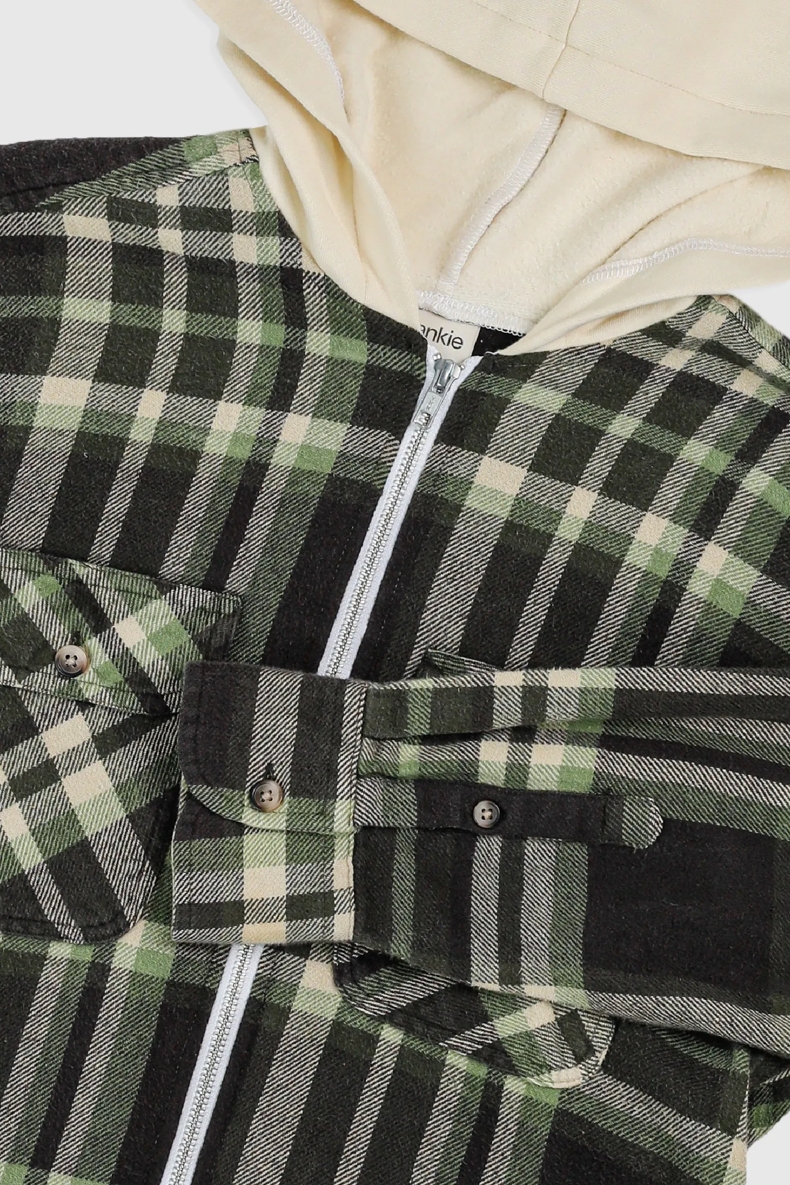 Unisex Rework Hooded Flannel - S