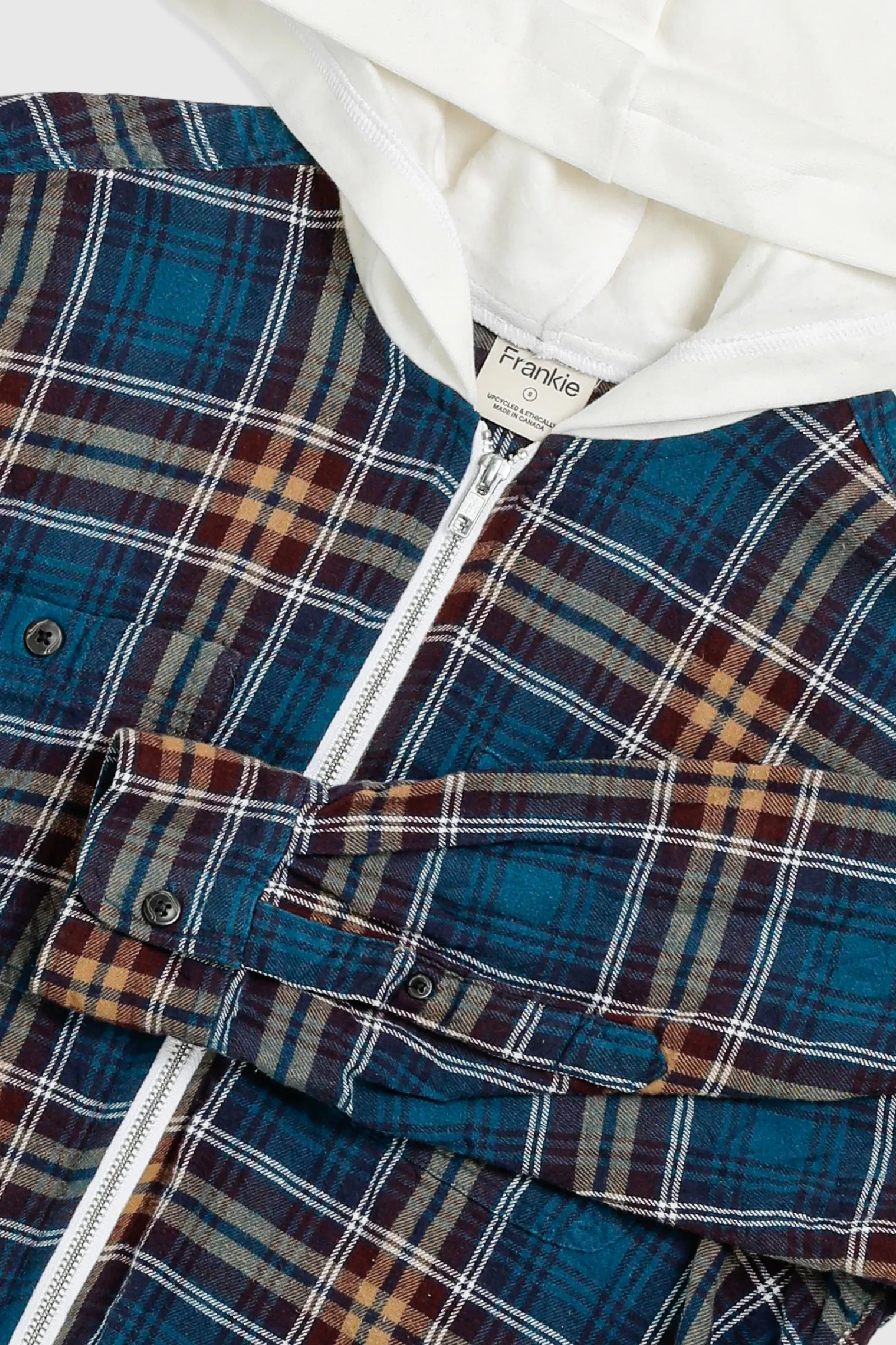 Unisex Rework Hooded Flannel - S