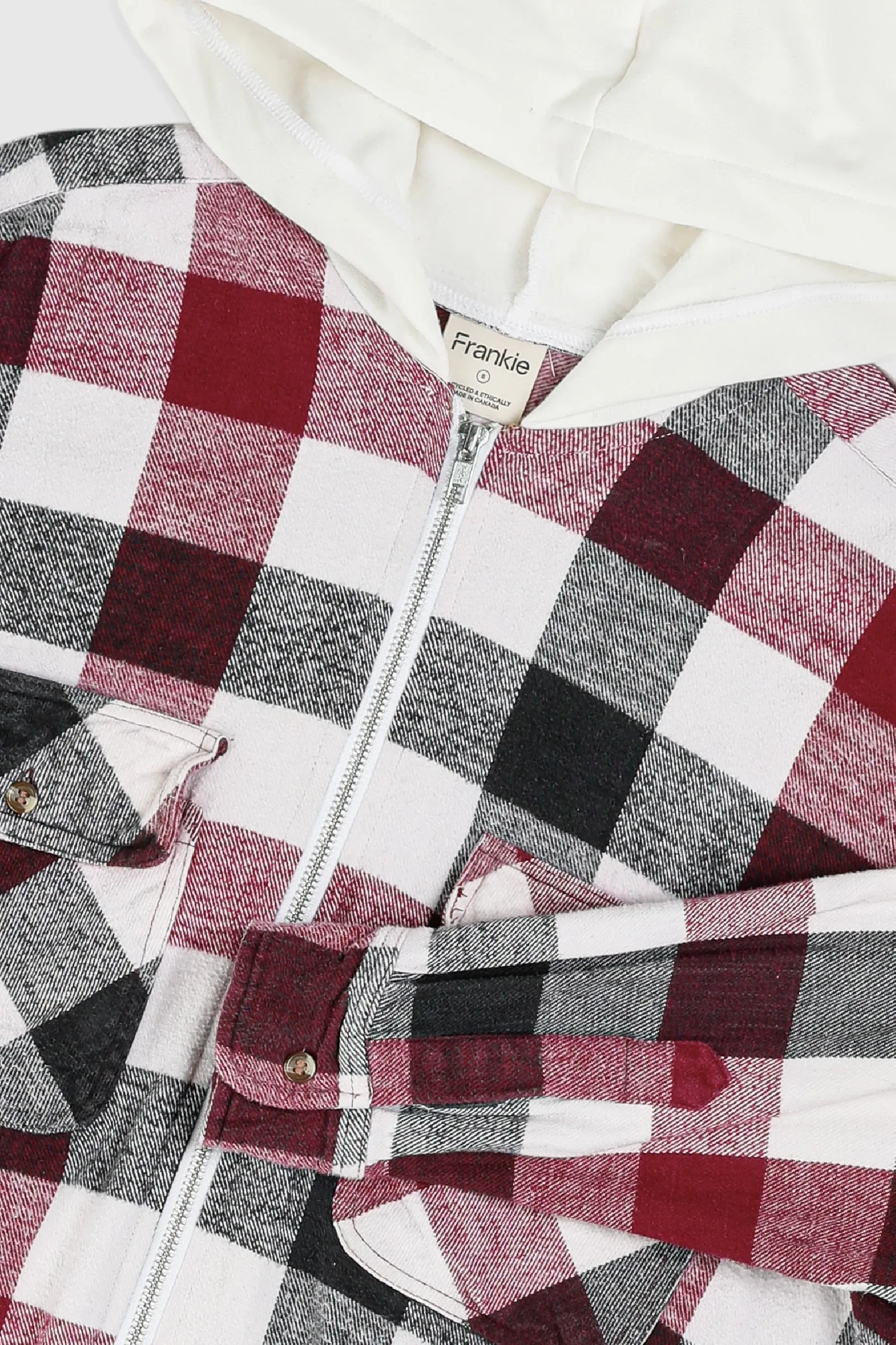 Unisex Rework Hooded Flannel - S