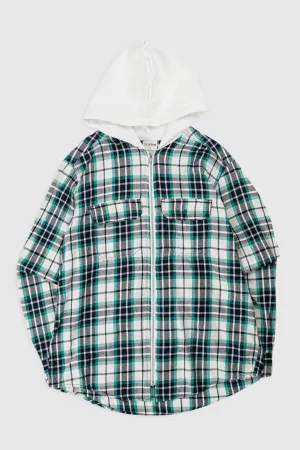 Unisex Rework Hooded Flannel - S