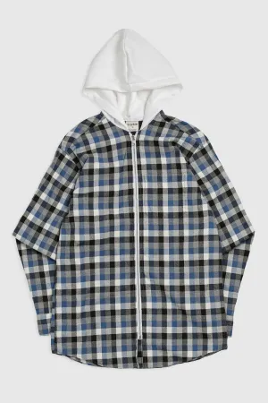Unisex Rework Hooded Flannel - XS