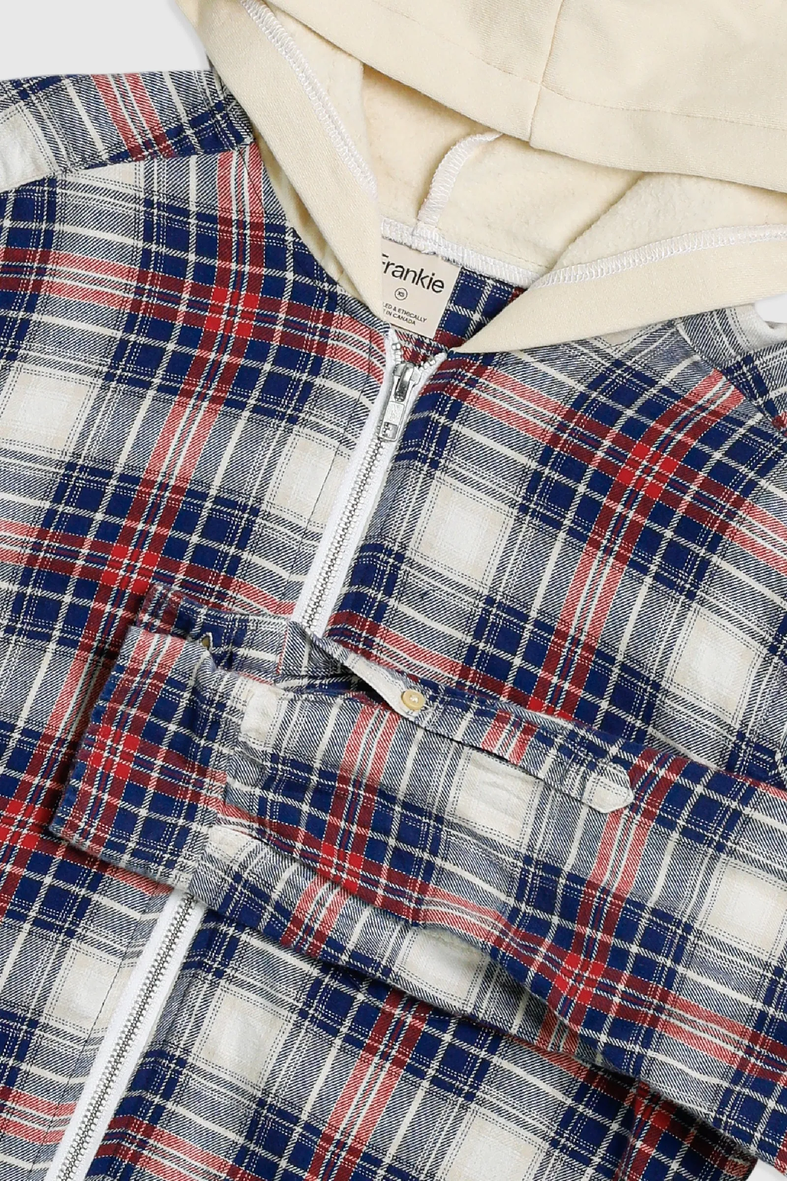 Unisex Rework Hooded Flannel - XS