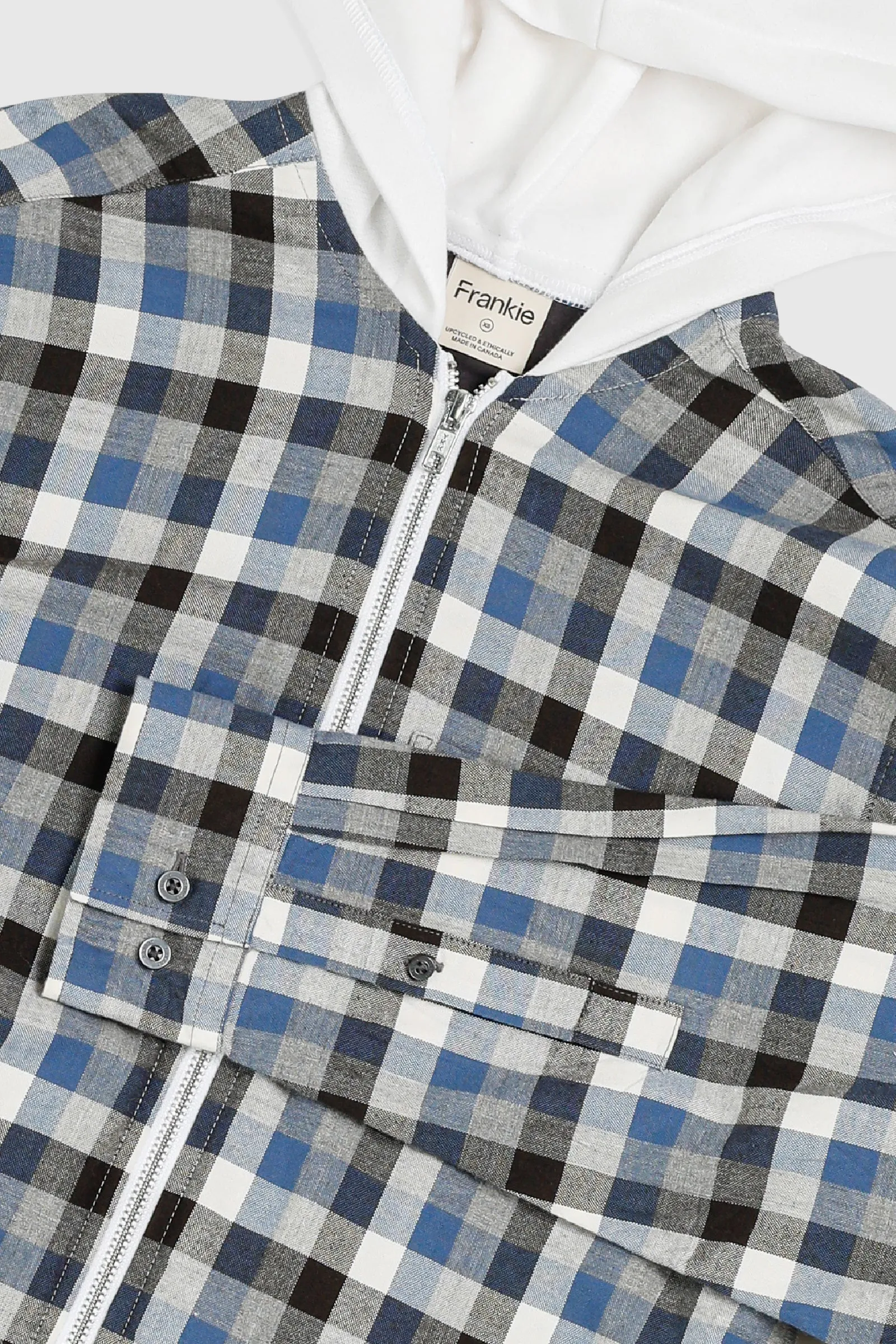 Unisex Rework Hooded Flannel - XS