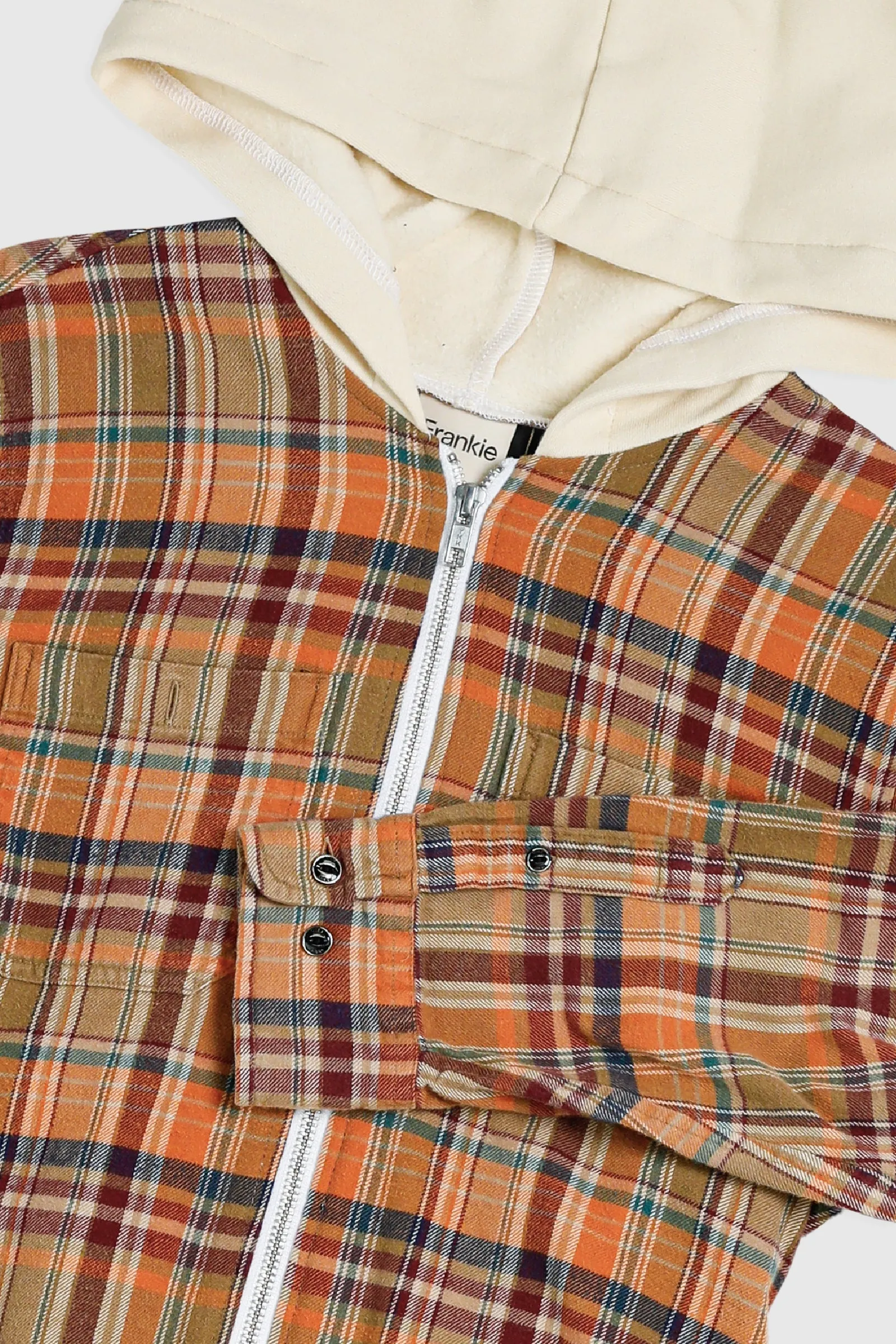 Unisex Rework Hooded Flannel - XS