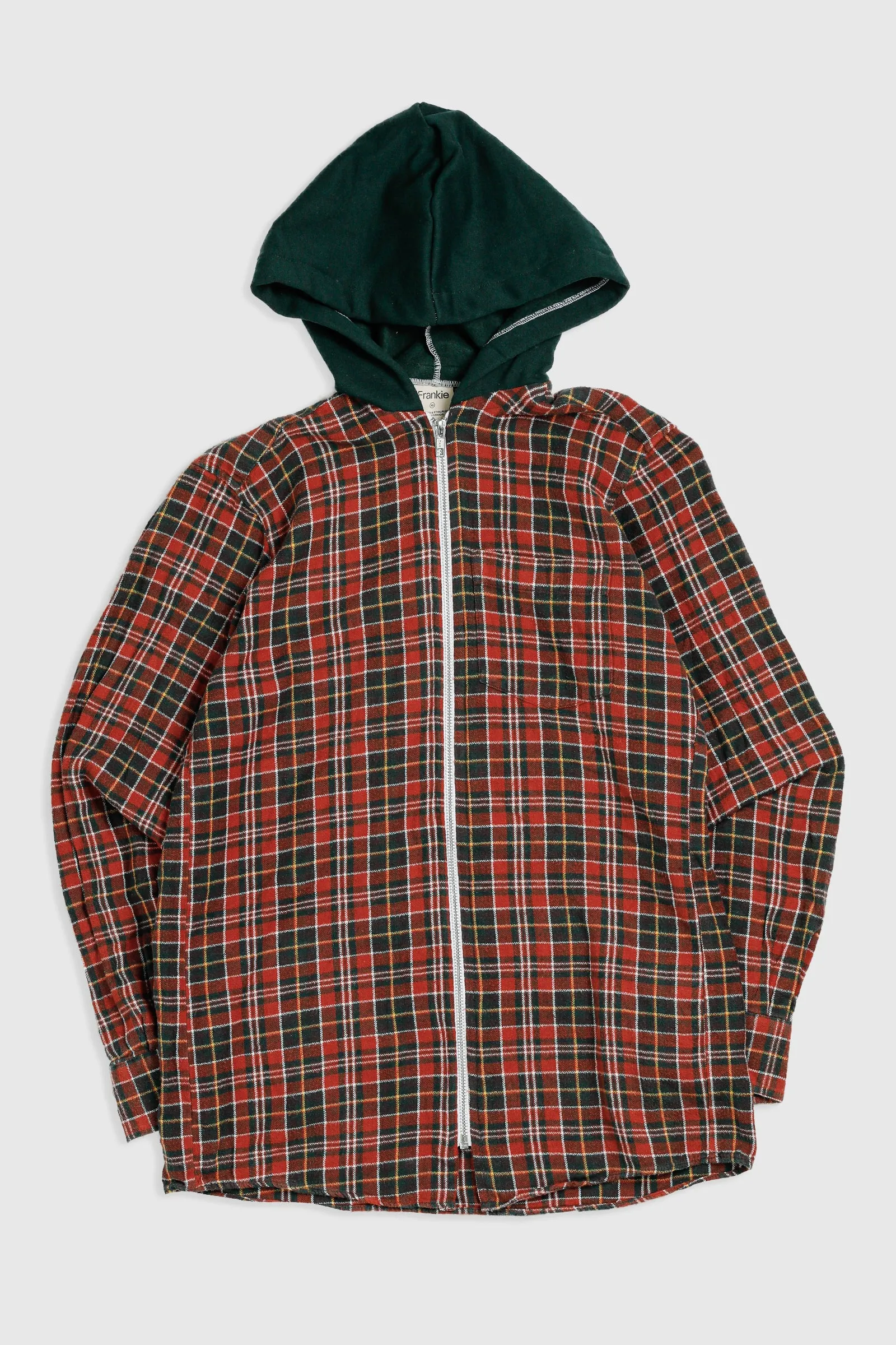 Unisex Rework Hooded Flannel - XS