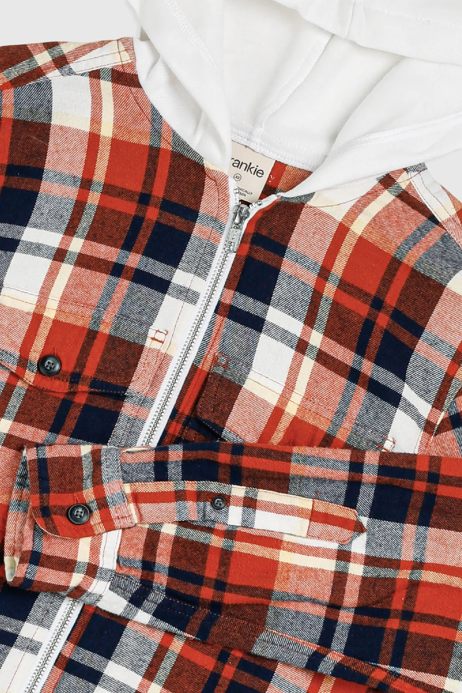 Unisex Rework Hooded Flannel - XS